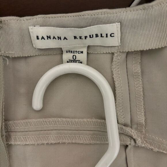 Banana Republic Beige Cotton Blend Pencil Skirt | Sz. 0 | EUC - Picture 7 of 8